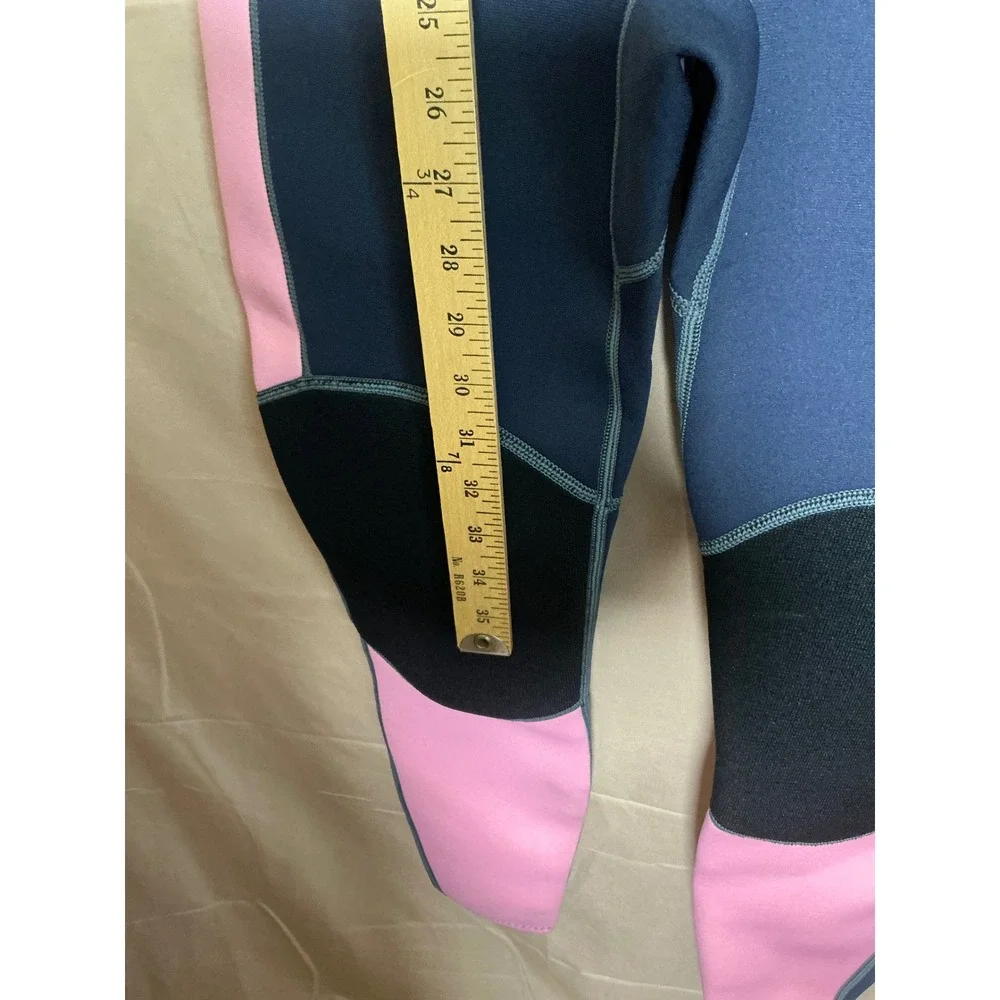 XUKER‎ Full Body Wetsuit Kids Youth 16 Navy Pink Excellent 3mm Neoprene Diving
